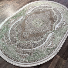 Ковер DECO 10137A GREEN-BEIGE 2,0х4,0м овал