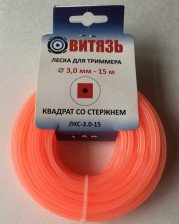 Леска Витязь ЛКС-3,0 -15 м, квадрат со стержнем (10)