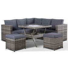 Набор мебели искусственный ротанг Аруба стол+диван+2 пуфика Garden story
