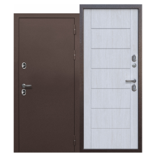 Дверь ISOTERMA Медный антик/астана милки 960х2050 Правая (11см)