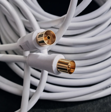 Шнур TV PLUG - TV JACK 3 м белый Rexant 18-0004