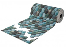 Коврик-дорожка 1,2м SHAHINTEX DIGITAL PRINT Соты 25 3DМикс