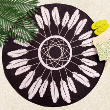 Полотенце микрофибра d150 Этель Black and white 2952434  Размер: D150, 