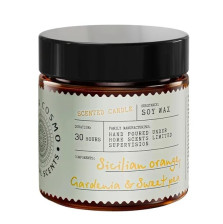 Свеча ароматическая Апельсин, гардения и душистый горошек BAGO HOME