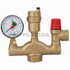 Группа безопасности котла 1"x3 бара Gappo 