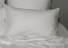 Наволочка страйп-сатин 50х70 см белый Mariya DeLuxe