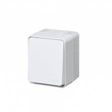 Выключатель 1-м открытой установки ATN540111 IP54 Atlas Design Profi54 белый
