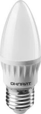 Лампа светодиодная  Е27 10W/6500 С37 (свеча) Онлайт