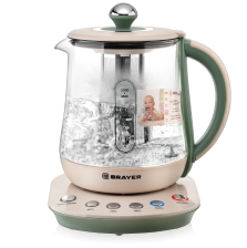 Чайник электрический BRAYER 1015 BR 2200Вт 1,5л, стекло