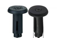 Ручки /заглушки 00-170506 в торец руля H08 пластиковые, фиксирующиеся с помошью винта (пара) черные