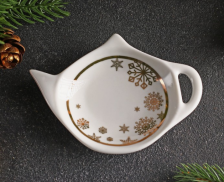 Подставка под чайные пакетики Новый год Снегопад 7989983