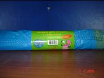 Мешки для мусора 60л 10шт 25мкм с завязками Авоська НАТ008