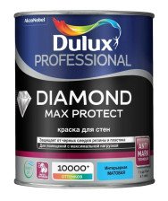 Краска интерьерная Diamond Max Protect матовая BW (1л) Dulux