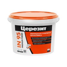 Шпатлевка финишная полимерная белая IN-95 (5кг) Церезит