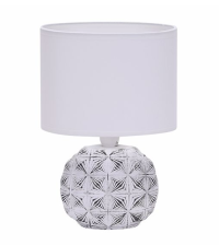 Настольная лампа LE TL JULIE 02 1х60W Е14 250мм WHITE GRAY