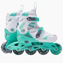 Коньки роликовые раздвижные Ridex Swipe Mint, пластиковая рама р-р S/31-34