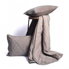 Покрывало микрофибра Парадиз коричневый 200х220 2 наволочки 50х70 Бел-Поль