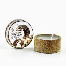 Свеча Новогодняя Золотая аромат Ваниль 4,8см