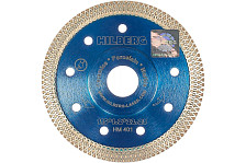 Диск алмазный 115х22,23х1,2х10 Hilberg Turbo ультратонкий X-тип TRIO DIAMOND HM401