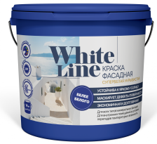 Краска фасадная супербелая (7кг) White line