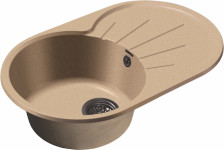 Мойка 750х460 искусственный камень (302) песок GF-R750L