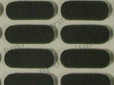 Демпфер с/к овальный белый 22х8 (30шт)