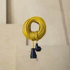 Удлинитель силовой Nature с/з 2200Вт 10А ПВС 3х0,75 1гн 20м желтый