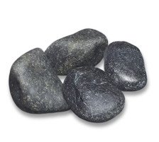 Камни для бани Серпентинит "Черный принц" шлифованный мелкая фракция (10кг)