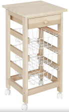 Тумба с ящиком Бесцветный лак