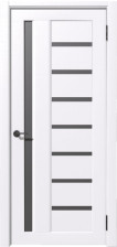 Полотно дверное ДО 900 Рада В Ясень белый стекло графит (Schlager)