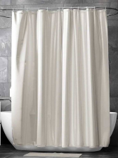 Штора для ванной комнаты 280х200см SUPER BIG ST-011 французский серый, без колец