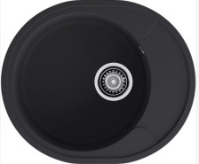 Мойка 570х480 искусственный камень черный GF-UR-857L
