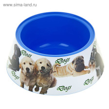 Миска для животных пластик 0,7 л Dogs 1138915