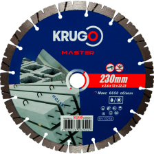 Диск алмазный 230х22,23х2,6х12 сегментный по бетону PRO KRUGO MASTER 8105 2300253