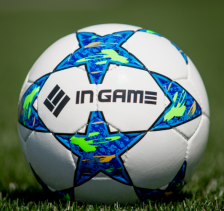 Мяч футзальный Ingame Pro Quantro,№4 голубой