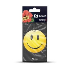 Ароматизатор картонный Смайл (гибискус) Grass