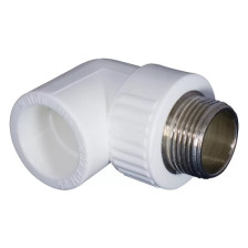 Уголок полипропиленовый комбинированный D20-3/4 наружная резьба Berke