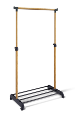 Вешалка гардеробная SHT-WR4345 черный/светлый орех