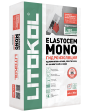 Смесь гидроизоляционная ELASTOcem MONO (20кг) Литокол