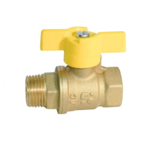 Кран шаровой для газа 1/2" г/ш бабочка STI