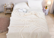 Плед велсофт в чемодане Marmari 007-MAR молочный Cleo Размер: 150х200