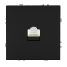 Розетка компьютерная 1-м RJ-45 Эмили RST00-5117-05 черный уголь