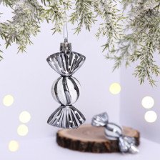 Набор украшений новогодних Конфетки 8см 2шт графит