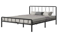 Кровать металлическая  КМД18 "Клэр" 1600х2000 черный