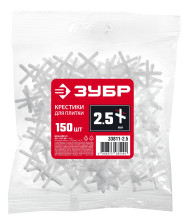 Крестики для кафеля 2,5мм 150шт ЗУБР 33811-2,5