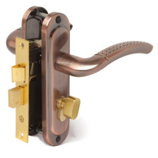 Замок врезной Avers с ручкой 0827/60-C-AC медь