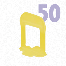 Зажим СВП PROFI MAXI 50шт (1,0мм) желтый