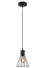 Люстра IM MD.6135-1-P BK  H1000 D150 1х60W E27