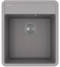 Мойка 440х510 искусственный камень Пьемонт серый шелк