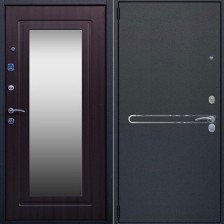 Дверь входная Линия Зеркало Букле венге 960х2050 Левая 7,5см